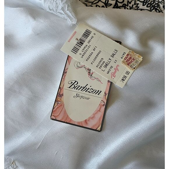 VTG NWT Barbizon White Satin Robe W/Lace Trim & Embroidered Detail READ Sz 1X - Picture 11 of 11